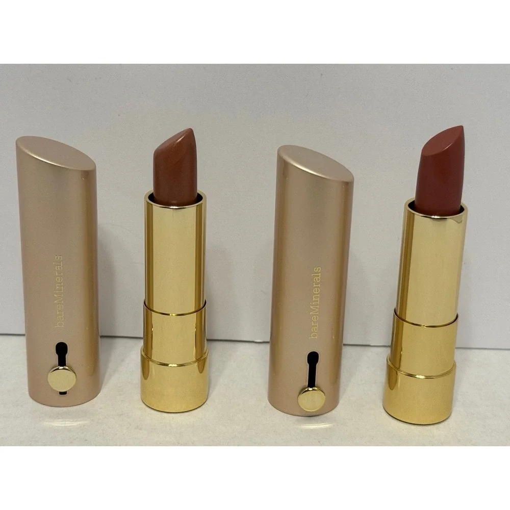 BareMinerals Marvelous Moxie Lipstick FEEL THE LOVE & BE A STAR bundle NEW .12o - Picture 1 of 6